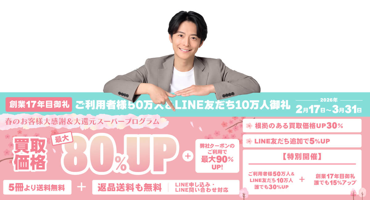 買取価格最大80%アッププログラム