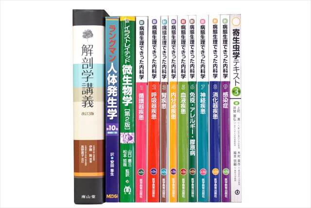 医学書･医学専門書、内科学・解剖学・生物学の教科書・専門書の買取