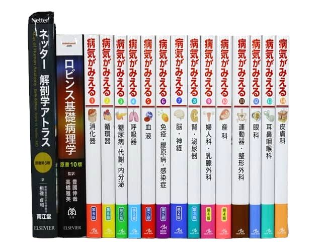 医学書・医学専門書、解剖学の教科書・専門書等の買取