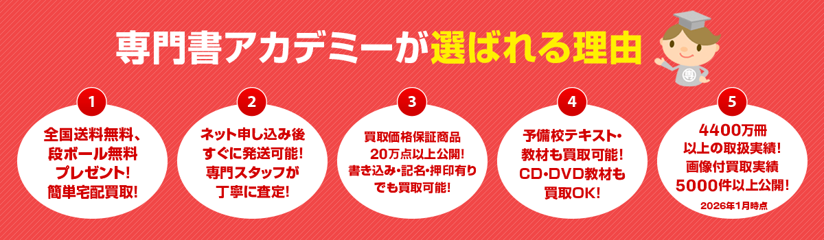 専門書アカデミーが選ばれる理由