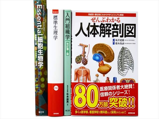 医学書・医学専門書、解剖学の教科書・専門書の買取