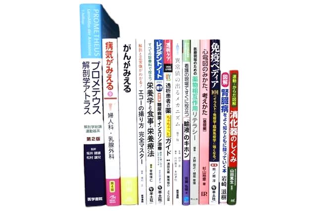 医学書・医学専門書、解剖学の教科書・専門書等の買取